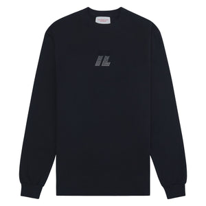 HEAVYWEIGHT BLK RHINESTONE L/S TEE