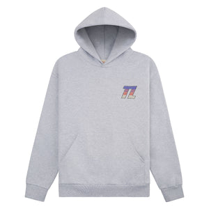 HEAVYWEIGHT GREY RHINESTONE HOODIE